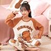 2026 Girls' Stylish Princess Pajamas - Long Sleeve, Round Neck, for Middle & Big Kids, Spring & Autumn