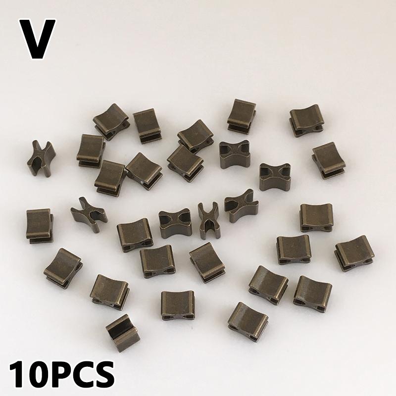 10Pcs Metal Zipper Head Sliders Retainer Insertion Pin Zipper Kit 3# 5# 8# Top Stop DIY Accessories Plug Zipper Repair Tool