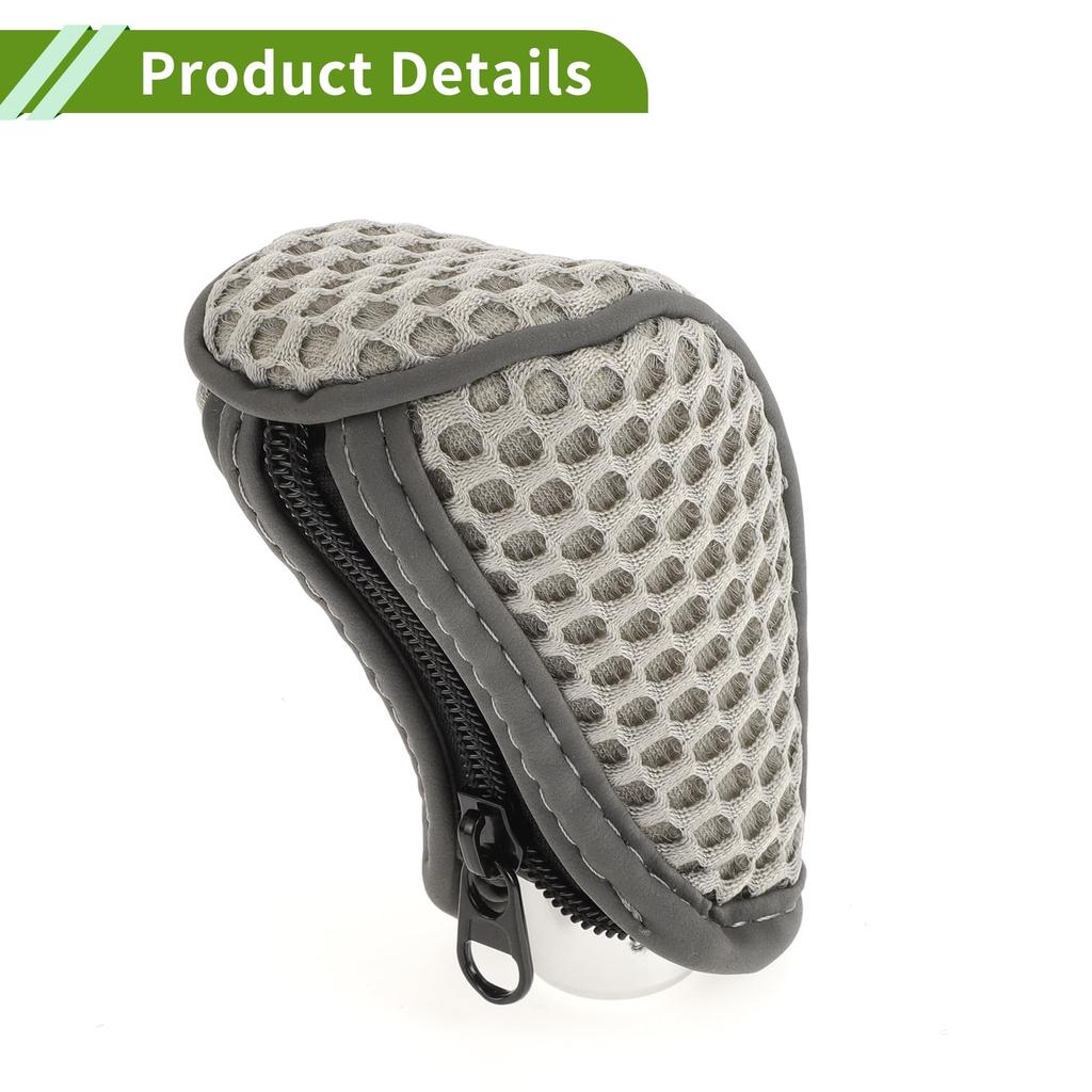 HOPESPANNER Universal Gear Shift Knob Cover Stick Shift Handle Protector Manual Fabric 1 Pc Anti Slip Grey