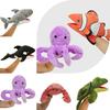 New Ocean Animal Plush Puppet Toy For Toddlers Interactive Shark And Turtle Hand Puppets Perfect Gift For Children Characters)