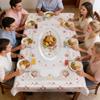 Waterproof Oilproof Tablecloth 0.9x1.5m Holiday Table Cover for Birthday Party Picnic Kitchen Outdoor Dining Decoration