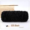 Golden Chenille Silk Velvet Yarn: Medium-Thick Polyester Yarn for Scarves, Glossy Velvet Crochet, and Wool Knitting Projects.