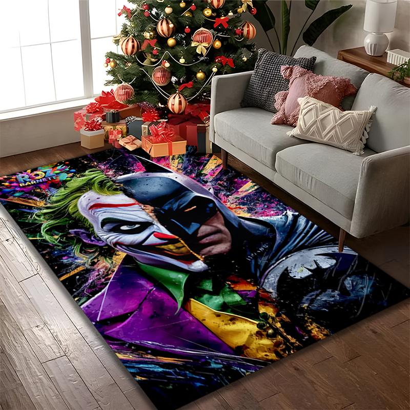 1pc Area Rug Appropriate for Office, JOKER Carpet, Versatile Printed Chair Rug, Durable Home Sofa Carpet