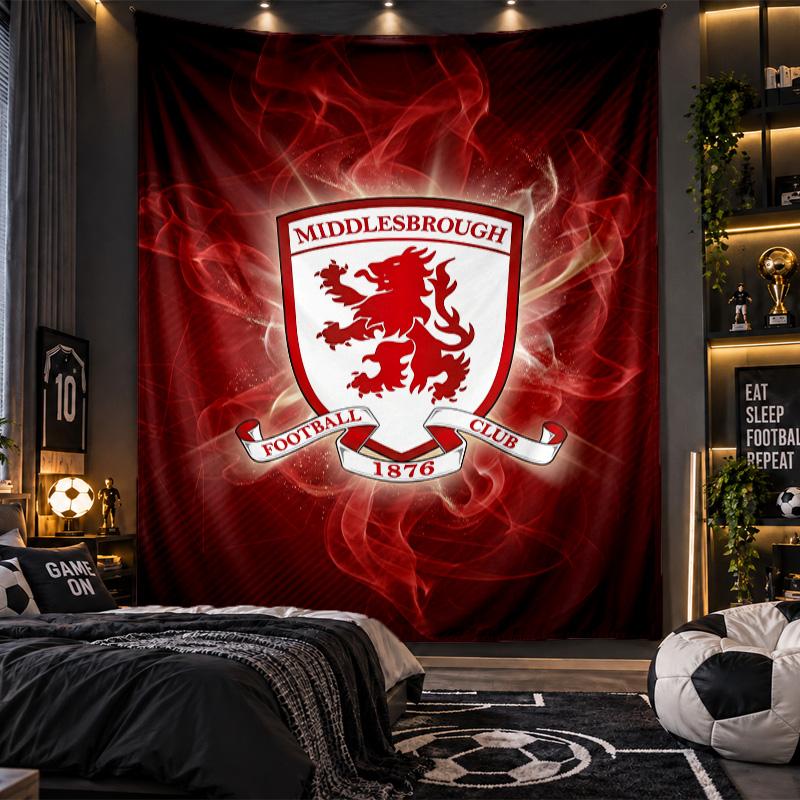Wandbehang Tapisserie Middlesbrough Drucktuch für Wohnzimmer Schlafzimmer Heimdekoration