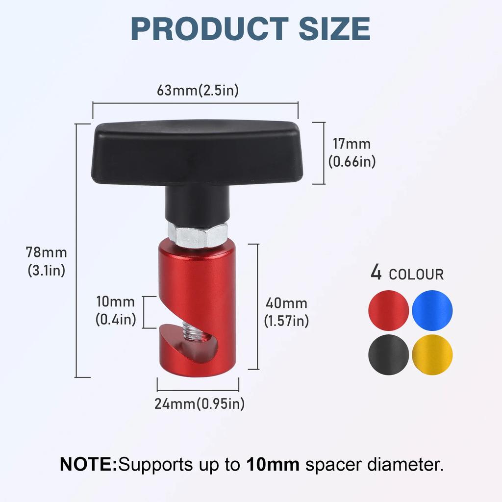 Air Pressure Anti-Slip Engine Cover Lifting Support Rod Fixing Clamp Lift Support Clamp Car Tool Aluminum Car Hood Holder Trunk