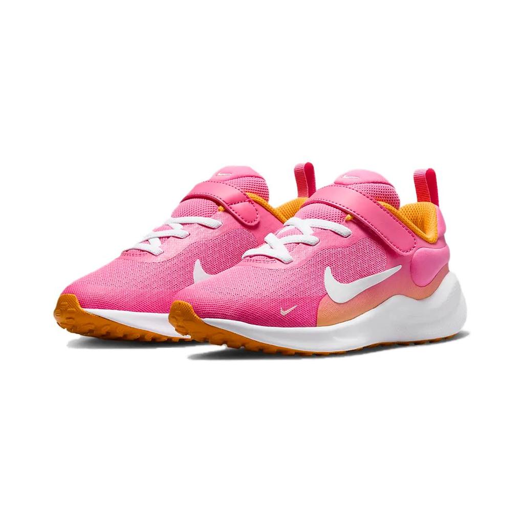 Nike Revolution 7 PS Pinksicle Kids Sneakers University-Gold Arctic-Orange Summit-White FB7690-601
