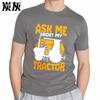 Funny Tshirt Summer Top Printed Boys Oneck Tshirt Ask Me About My Tractor T Shirt Unisex Basic Boys Tee Shirt Oversized Tshirt