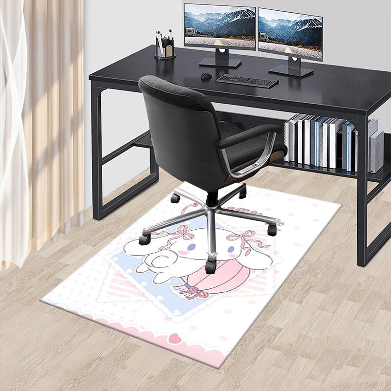 

Cinnamoroll Anime Cartoon Design Chair Mat Non-Slip Carpet for Office Home Decoration Living Room Bedroom Game Room Dormitory Gift Seasonal Universal. 60cm by 90cm