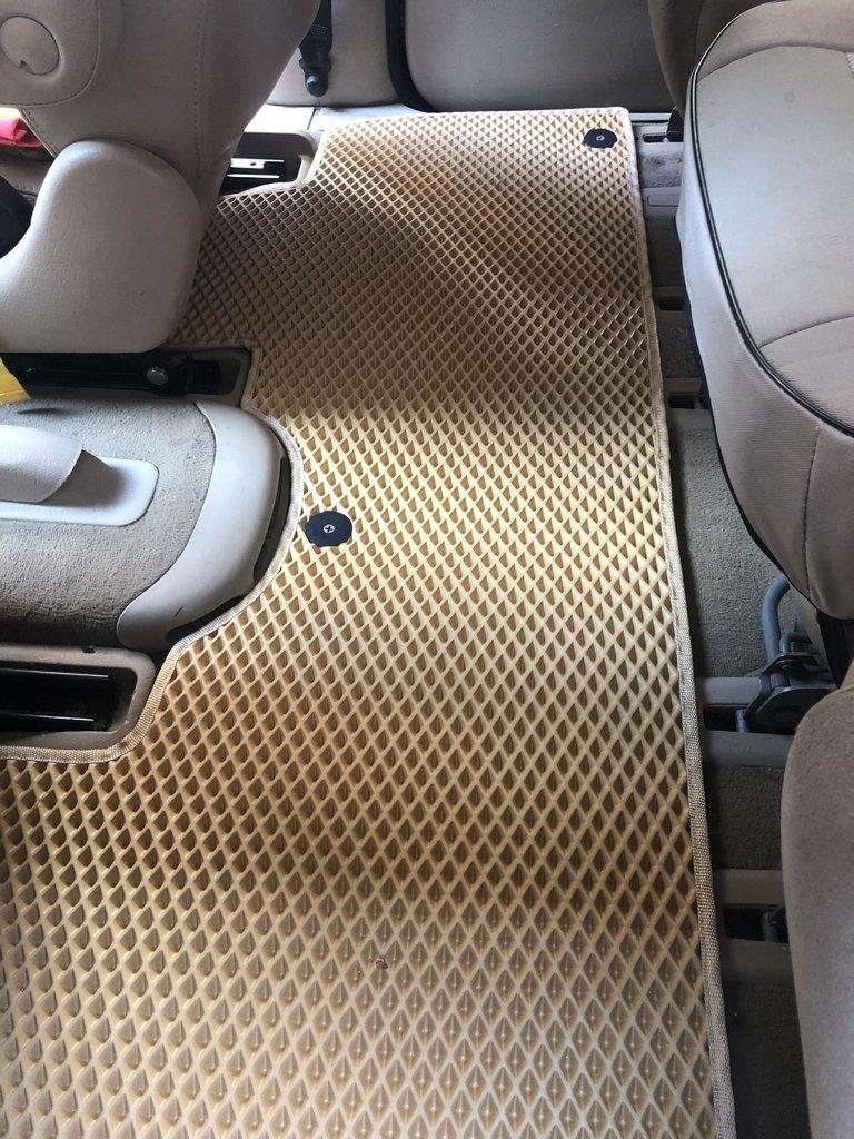 Коврики EVA (3 ряда, бежевые) для Seat Alhambra 1996-2010 гг
