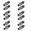 Reliable Miniature Pushbutton Switches in Black with PBS 110 Set of 10