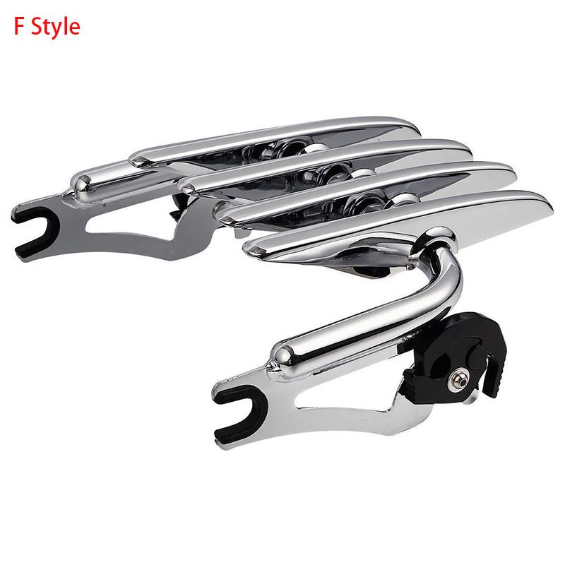 Motorcycle Detachable Backrest Sissy Bar Luggage Rack For Harley Road King Street Glide Electra Glide Standard CVO 2014-2024