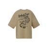 ONITSUKA TIGER Graphic Tee Short Sleeve Round Neck Solid Color T-Shirt Unisex Tops Light-Brown 2183B600-250