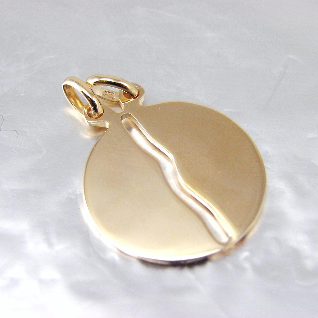 Altesse [F7062] - Pendentif plaqué or 'Âmes Soeurs'