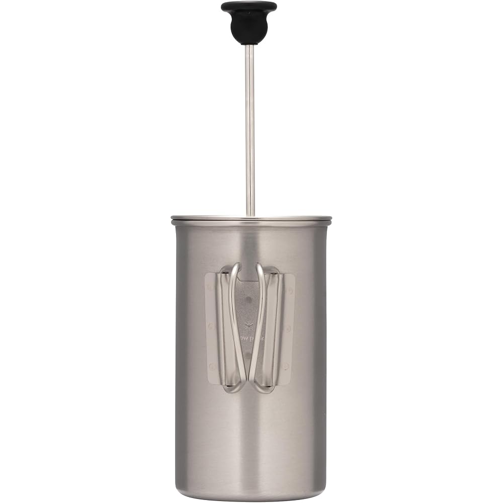 Snow Peak Titanium Cafe Press 3 Cups CS-111 Portable Camping Outdoor Coffee Maker