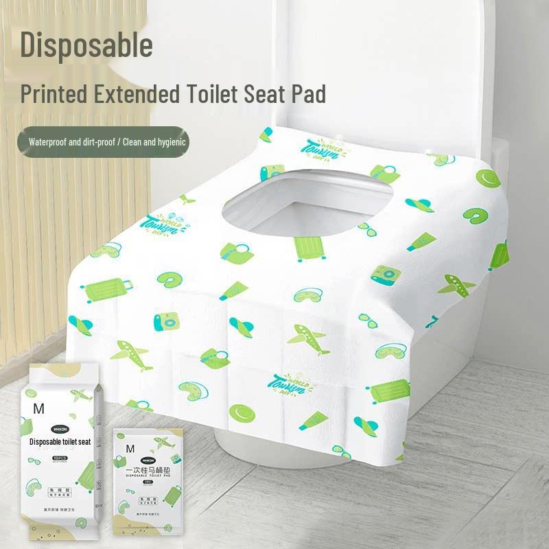 Portable Full-Coverage Disposable Toilet Seat Covers - Maternity, Thickened, Stain-Proof, Travel-Friendly