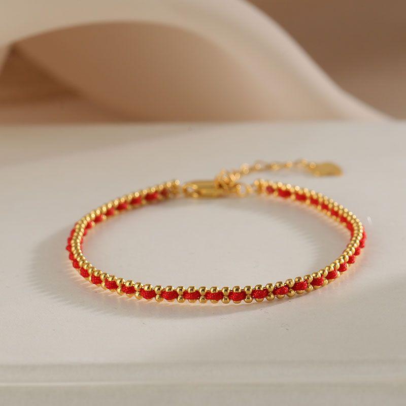 

Yanda Серебряный браслет 925 пробы Красный Женский Год Рождения Нишевый Дизайн Классный Плетеный Красный Браслет-Ремешок для Руки Red Rope Bracelet(Full-body sterling silver)