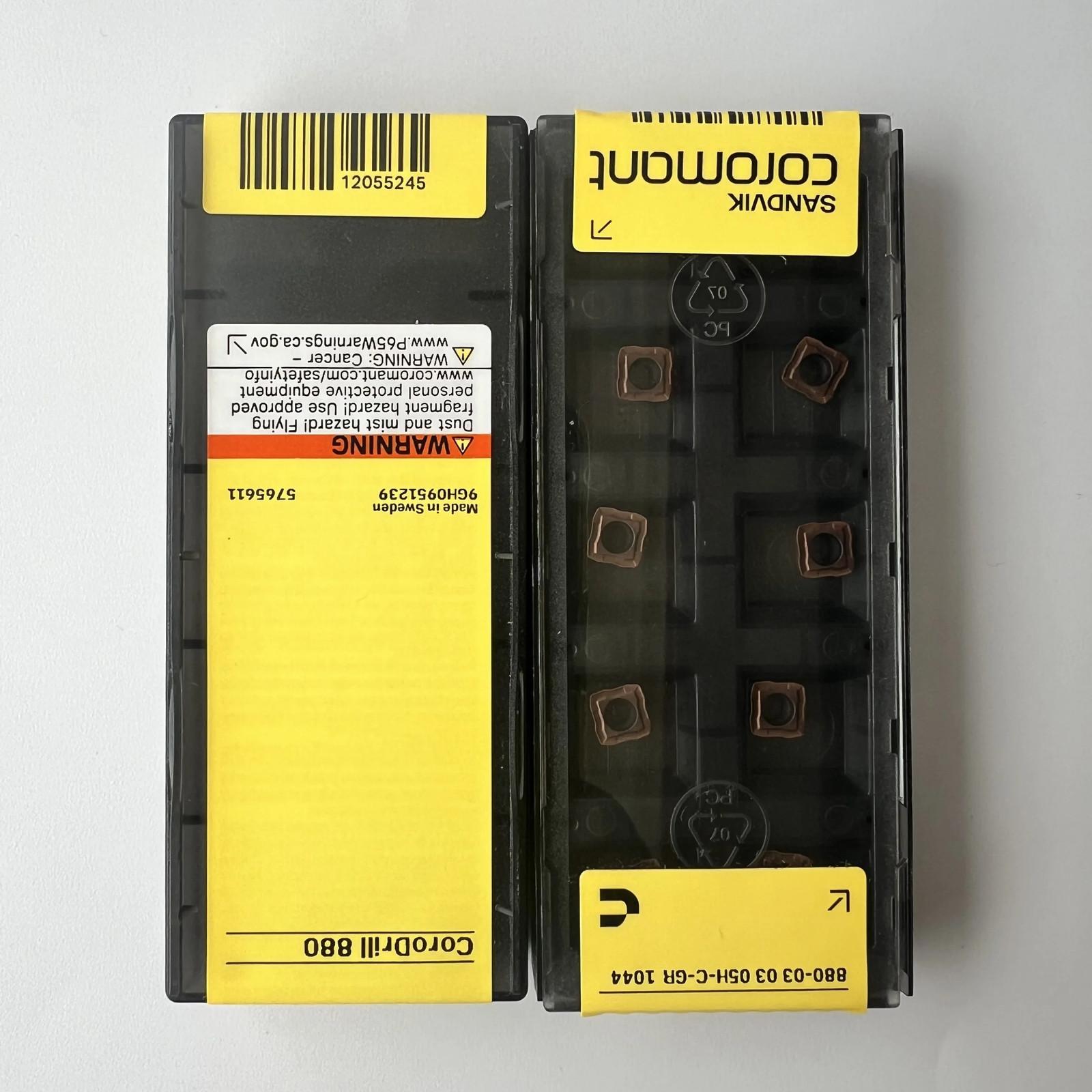 

SANDVIK / 880-030305H-C-GR 1044 / Industrial indexable Carbide Inserts 10 Pcs