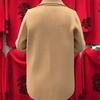 Women's Plus Size Woolen Coat - Autumn/Winter, Versatile, High-End Loose Fit for Middle-Aged & Elderly