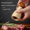 Acacia & Oak Pepper Mill Set: Solid Wood Grinder for Sea Salt & Black Pepper