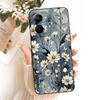 For Realme V30 V30t RMX3618 RMX3619 Cute Cat Flower Cartoon Phone Case For RealmeV30 V30T 5G Soft Silicone Cover Bumpers