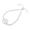APM Monaco Etters Natural Four-leaf Clover Mother-of-pearl 925 Silver Bracelet Women's Silver AB3582XNAW