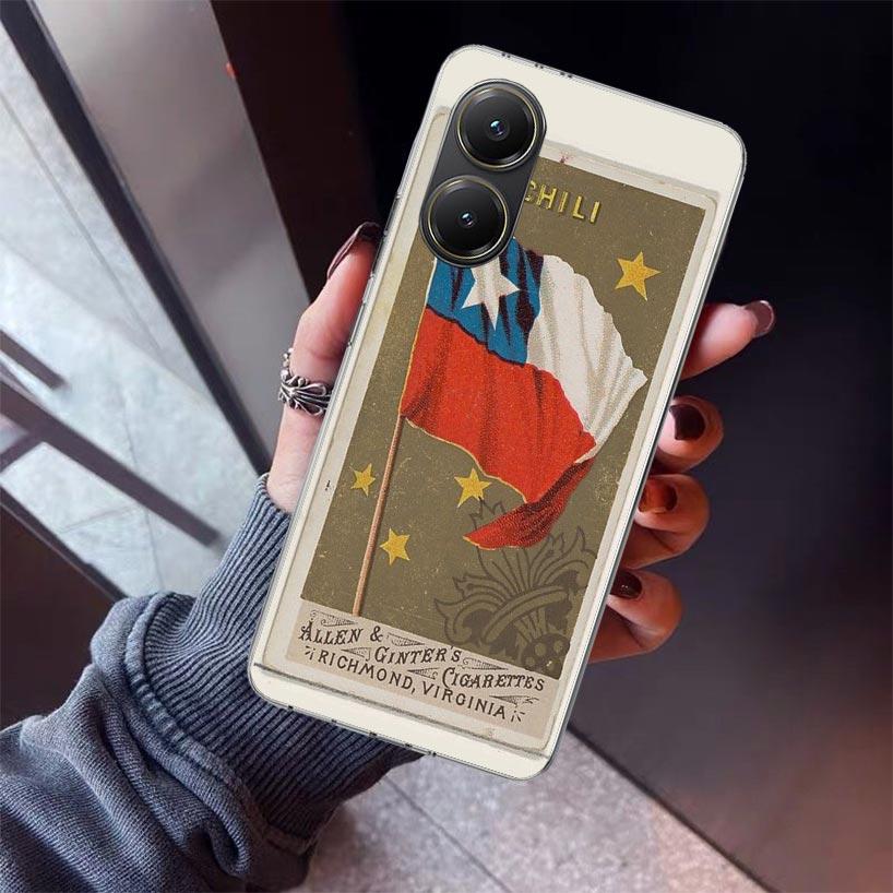 

Chile Flag Phone Case For Xiaomi Poco X5 X6 X7 Pro F7 Ultra M7 Redmi 15C 15 13C 13 12C 12 10 10C 10A 9 9C 9T 9A Cover Poco X3 X5 Redmi 10C