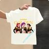 Style Children's Pure Cotton Short-Sleeved Cartoon Printed Summer T-Shirt - Girls' Casual Shirt for Leisure, Boys' Sports Shirt