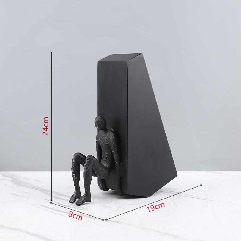 

Геометрическая Абстрактная Скульптура Персонажа Металлические Поделки Настольное Украшение Минималистичные Фигурки Орнаменты Аксессуары для Домашнего Декора