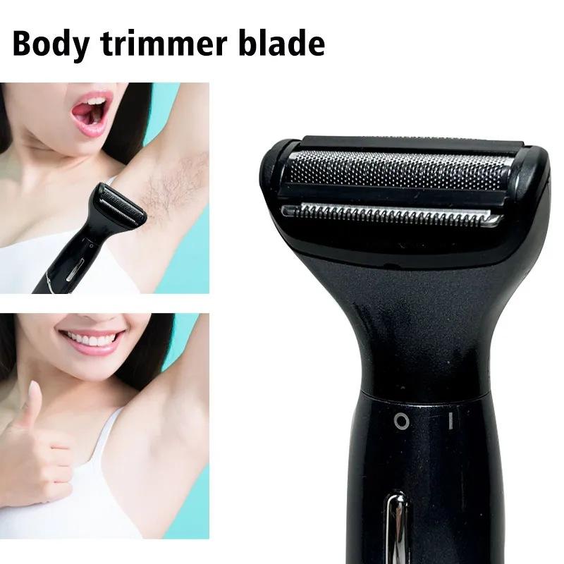 6-in-1 Electric Shaver Bikini Trimmer Body Trimmer for Facial Underarm Leg Hair Removal Grooming Tool