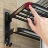 40/50/60CM No Drilling Towel Rack Movable Holder With Hook Wall Mount Shelf Towel Holder Shower Rack Bathroom Accessories