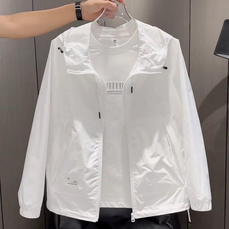 2025 Summer Unisex Breathable Hooded Jacket - Casual, Lightweight Outdoor Sunscreen Outerwear