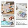 36 Grids Transparent Plastic Bobbin Storage Box Sewing Thread Bobbin Case For Colorful Plastic Bobbins For Home Sewing Machines