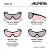 Alpina TURBO HR Sports Shield Style for Smaller Faces Sunglasses, Anti-Fog, Mirrored, Women,