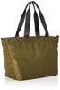 OZOC Soria 50267 Women's Khaki Shoulder Bag, Tote Bag, 2-Way, Crossbody, or Shoulder Strap, Water-Repellent Nylon