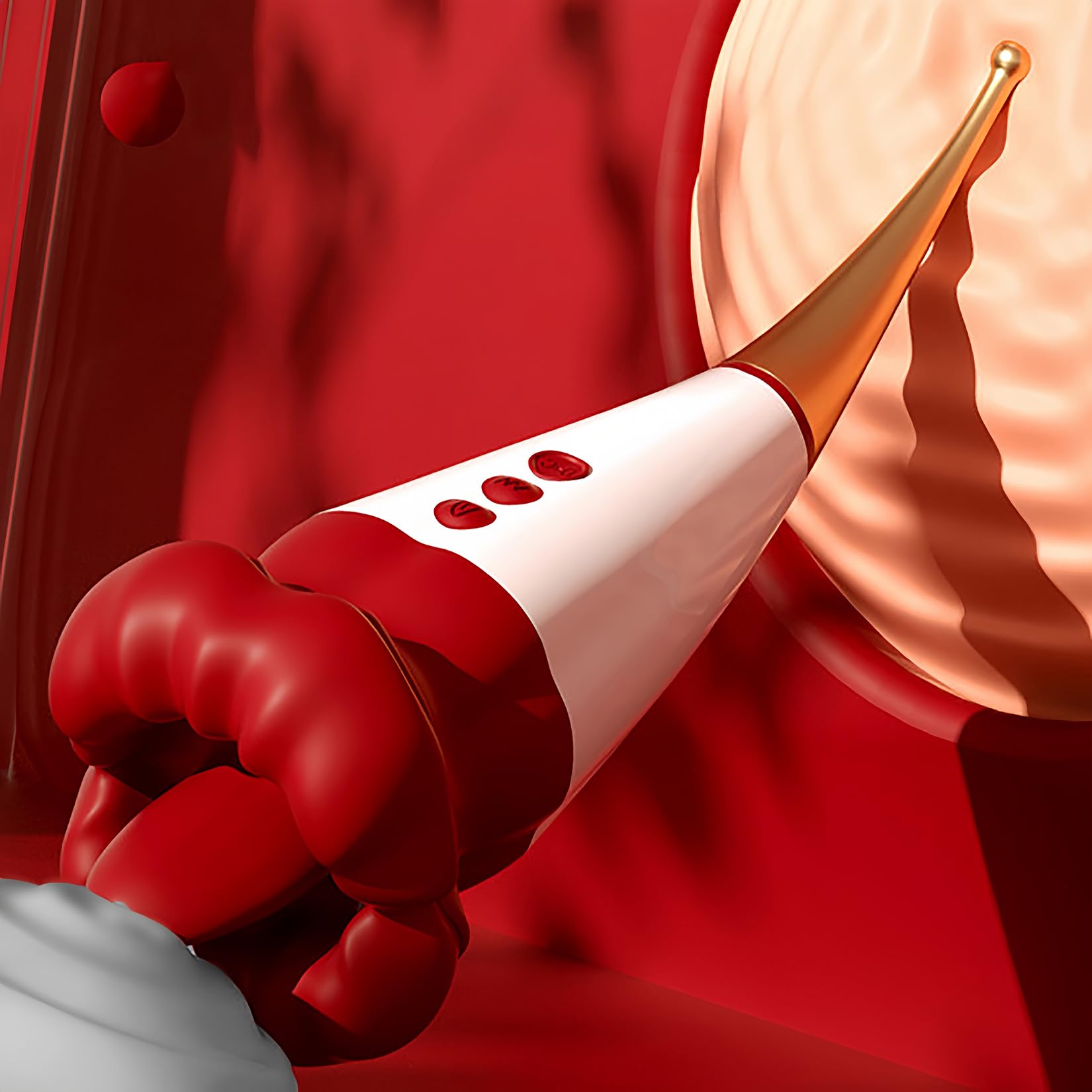 Yemax Вибратор для сосков для сосков Игрушки для взрослых для мягкого 10 Вибрация язычка Оба соска соска Игрушки для взрослых для взрослых USB Форма красного цветка Женщины,