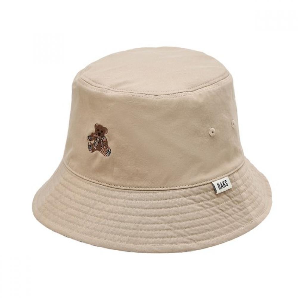 DakS Women S reverSible Bucket Hat Beige Check Embroidery Dbhe4e119i2 Single option