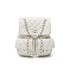 Small-scale Design Diamond-patterned Chain Shoulder Bag - Large Capacity, Fashionable Student and Casual Backpack