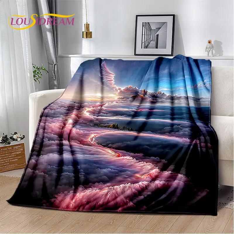 3D Natural ,Tornado, Cloud Soft Plush Blanket,Flannel Blanket Throw Blanket for Living Room Bedroom Bed Sofa Picnic Kids Office