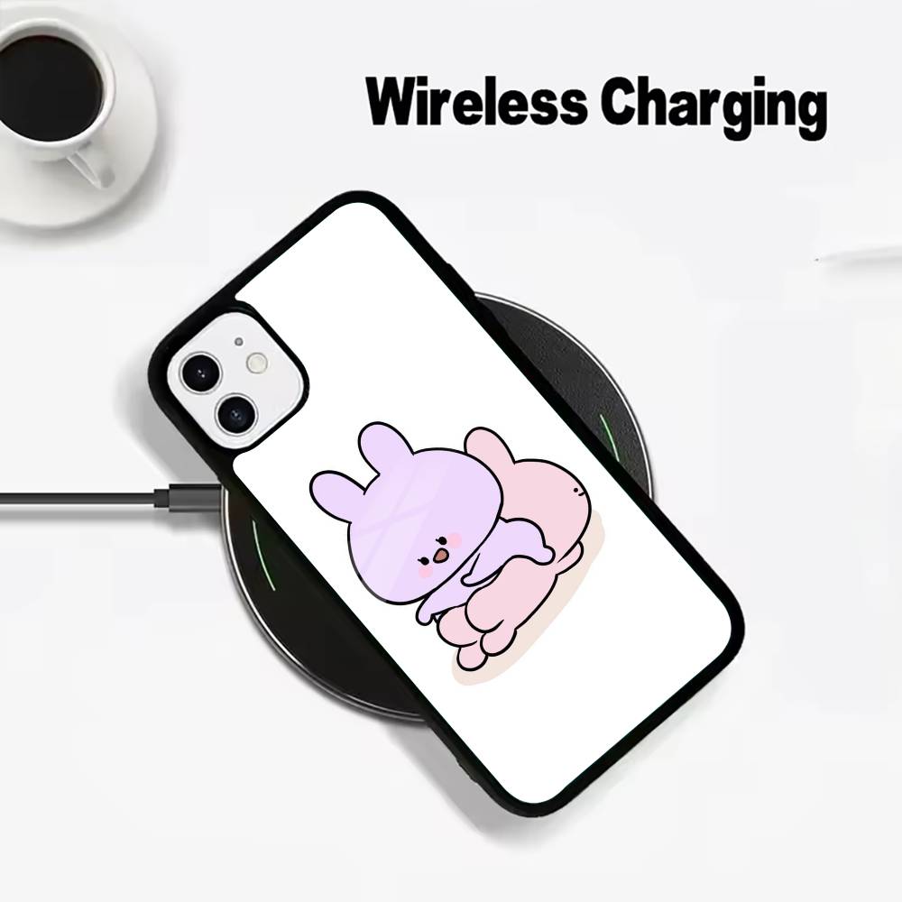 C-A-Cartoon -a-Asamimichan Phone Case For IPhone17 16 15 14 13 12 11  Pro Max 16/15/14Plus Wireless Charger Cover Funda