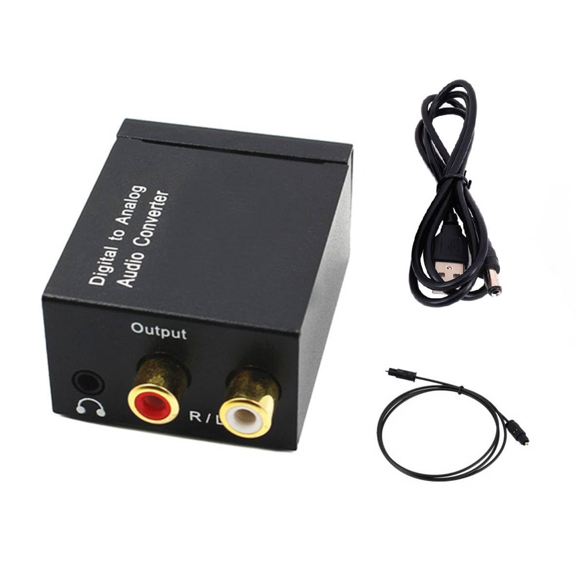 

Цифро-аналоговый преобразователь в аналоговый преобразователь с оптическим (3,5 мм) (цифровой (3,5 мм) кабель)