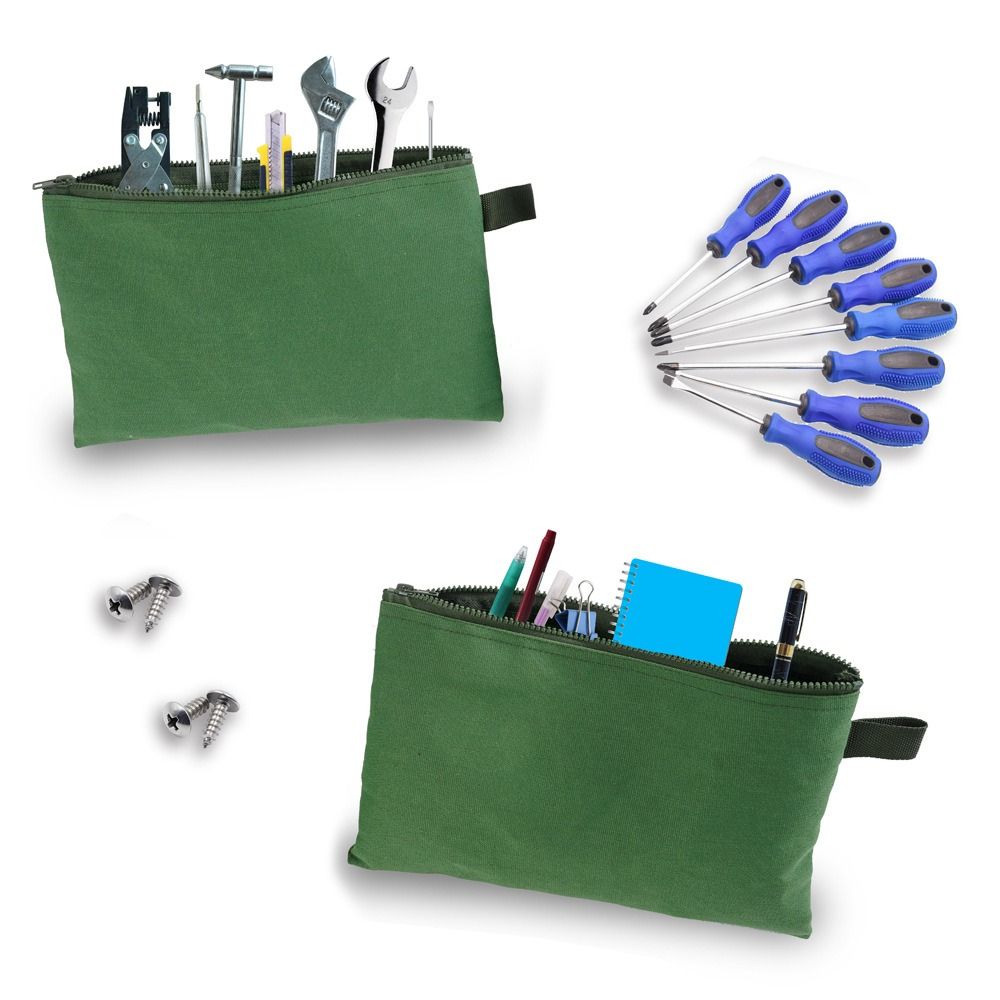 

Durable Zipper Canvas Tool Bag Toolkit Pouch Storage Bags Hardware