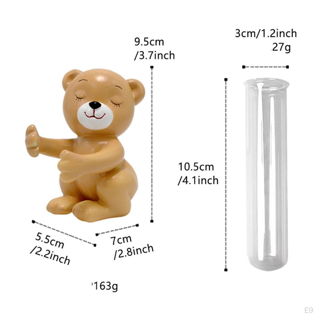 Tisch Mini Vase Glas Reagenzglas Kreatives Tier Tragbarer Hydrokultur Pflanzenhalter für