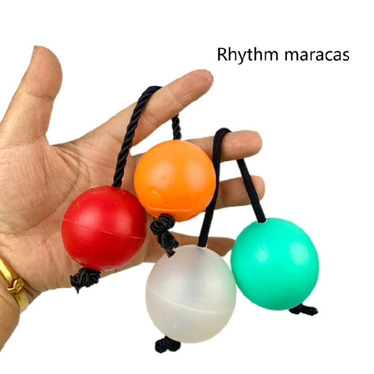 2 Stück Sandball Aslatua Afrikanischer Shaker Rassel Rhythmusinstrument Perkussion