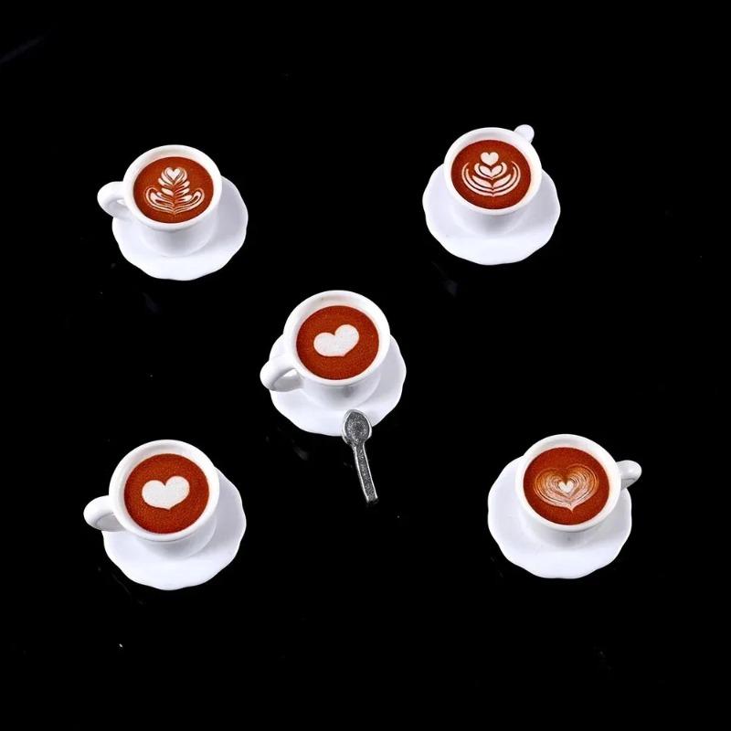 10pcs/1 set 1/12 Scale Miniature Dollhouse Coffee Cup Drinks Kitchen Food for Blyth BJD Doll Accessories Girl Toy