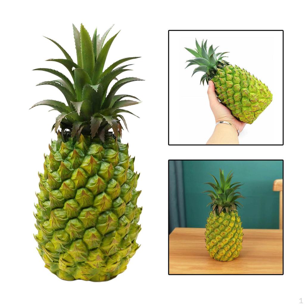 Artificial Pineapple Figurine Fruit Decorative Crafts for Children Education Bedroom