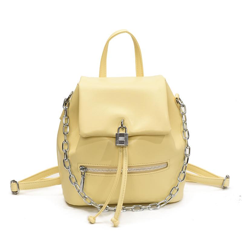 New Academy Style PU Drawstring Small Backpack Female Literature and Art Student Casual School Bag Fashion Backpack