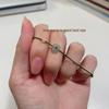 Frühlingsgrünes Bestie Handgewebtes Armband: Minimalistisches & Elegantes Geschenk für Paare