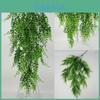 Realistic Artificial Plants Hanging Fern Succulent Wall Decor For Home And Office