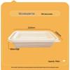 Deer Ming 750ml Rectangular Degradable Disposable Food Boxes, 300 Sets