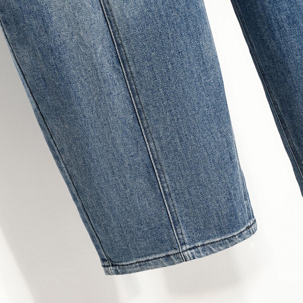 DIMANAF 2026 Primavera Estate Donna Taglie Forti Jeans Nuova Moda Pantaloni Lunghi da Donna Denim Cotone Oversize Gamba Larga